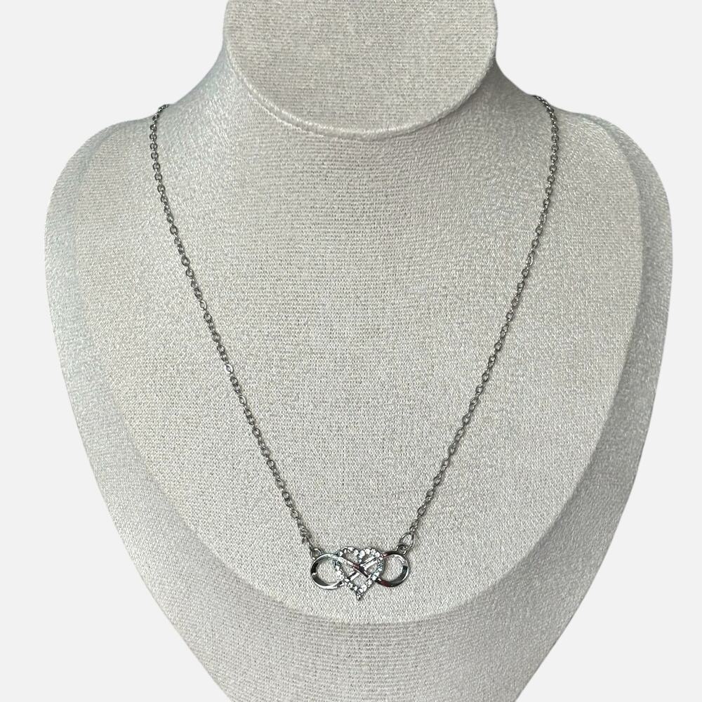 Silver Infinity Forever Love Necklace